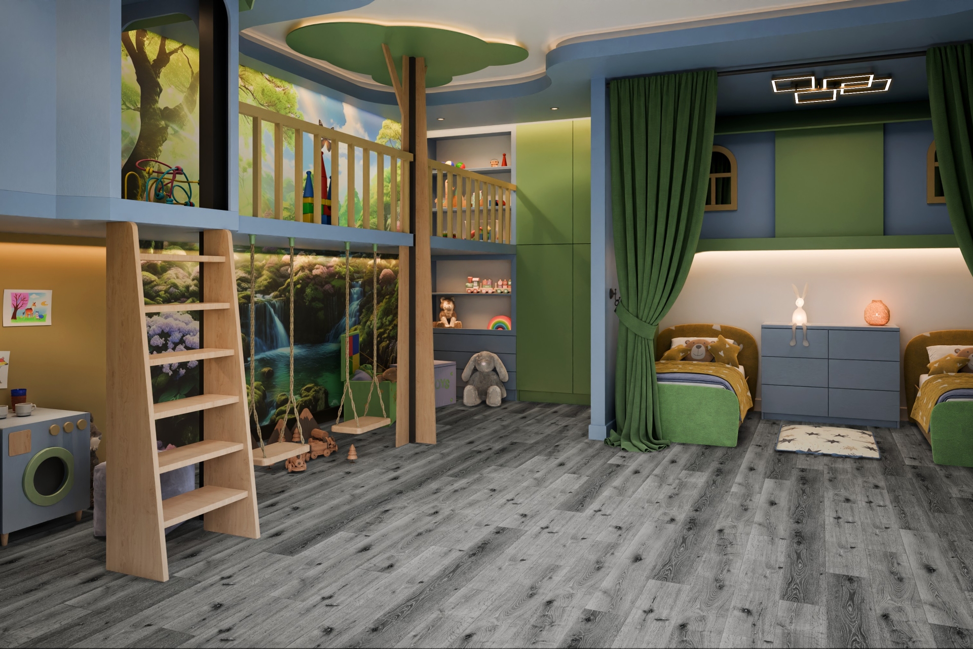 SPC ламинат «Damy Floor» Дуб Сильвер (1220*180*4 мм) — купить в Екатеринбурге